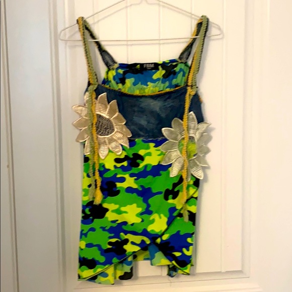 Flowery Long Tanktop - Picture 1 of 1